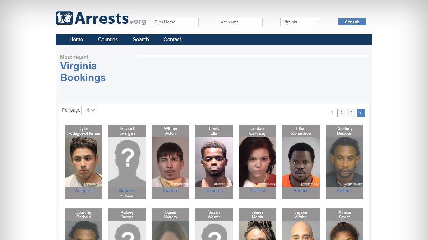 Virginia Arrests and Inmate Search